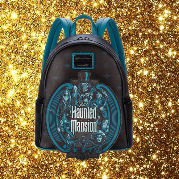 Loungefly Disney Parks Haunted Mansion Glow in the Dark Mini Backpack